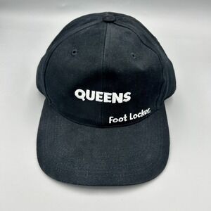 Queens - Foot Locker - Adjustable Strapback - Hat / Cap - Vintage Black New